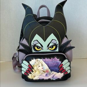 Loungefly Disney Maleficent Backpack sleeping beauty - Black and Lavender
